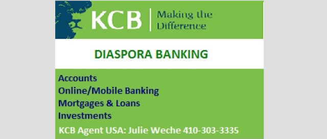 KCB Diaspora Banking Agent in Baltimore, Maryland