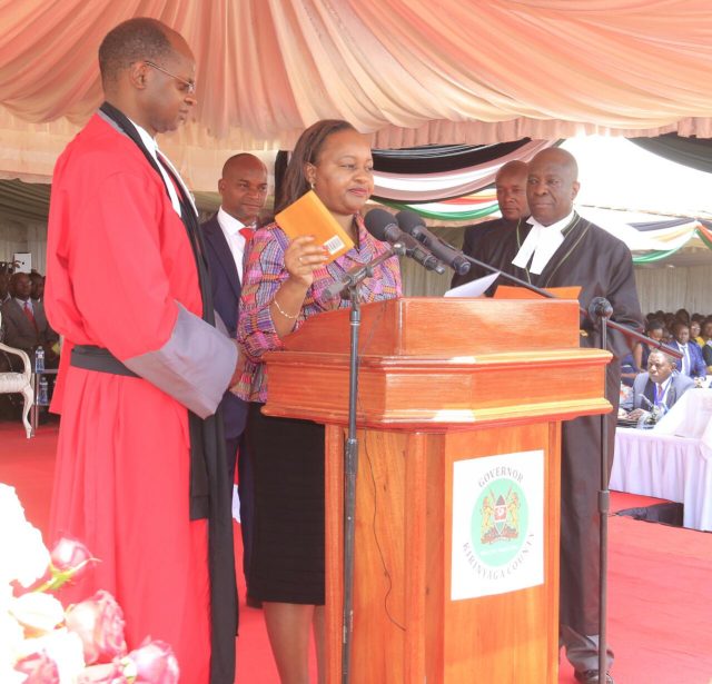 Anne Waiguru Promises Transformation as She Takes Oath of Office as Governor of Kirinyaga