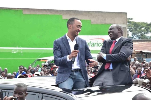 Retired President Mwai Kibaki's Grandson Defends President Uhuru Son Muhoho over Fumbled Speech