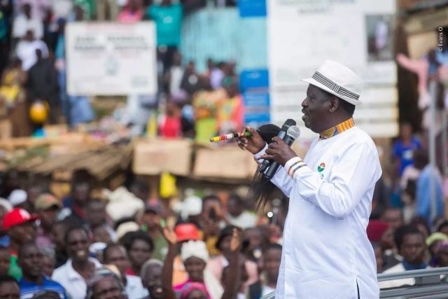 Raila Declares Countrywide Demonstrations on Voting Day