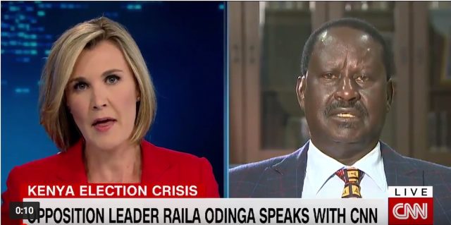 Raila to CNN: We'll Employ Legal Means to Confront Jubilee Government [VIDEO]