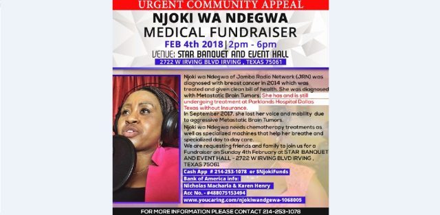 Urgent Appeal: Medical Fundraiser for Njoki wa Ndegwa of Jambo Radio Network (JRN)