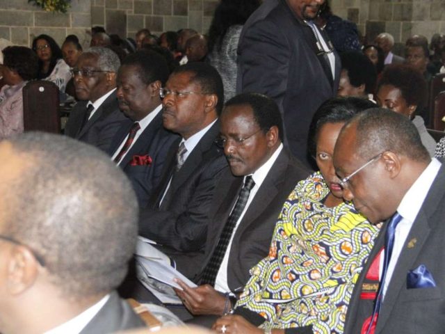 Man Names Kibaki, Kalonzo among 10 Kenneth Matiba's 'Enemies' During His Funeral Service in Nairobi