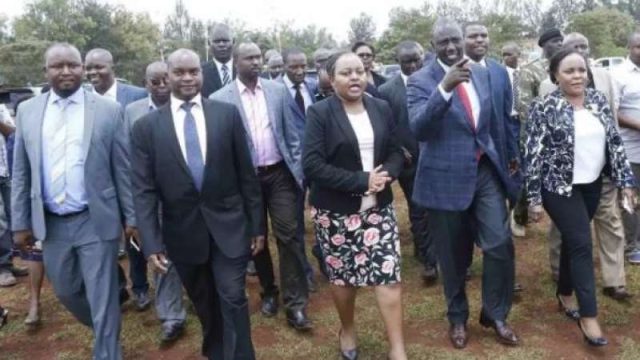 Waiguru Accuses Kirinyaga Woman Rep Wangui Ngirici of Hiring Goons to Heckle Her In front of DP Ruto