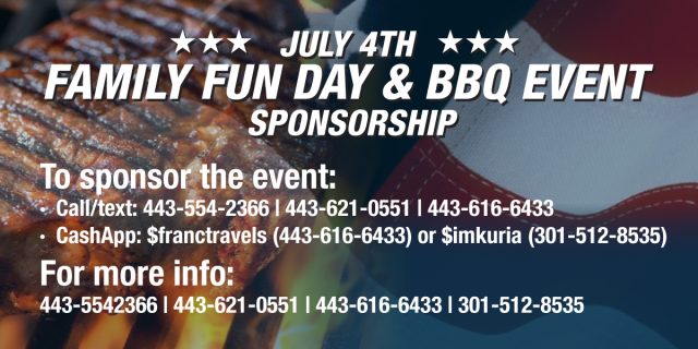 July 4th Family Fun Day & BBQ Event Sponsorship