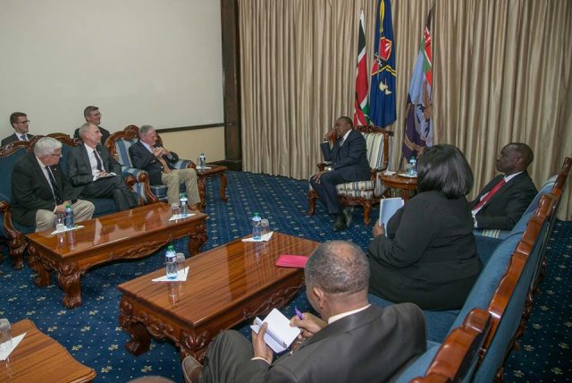 President Uhuru Hosts US Senators at State House, Nairobi 