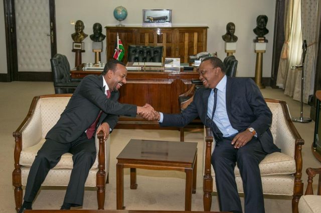 President Kenyatta Holds Talks with New Ethiopian Prime Minister Abiy Ahmed in Nairobi   