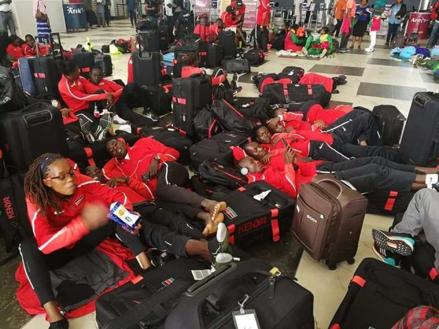 Kenyan Athletes Forced to Spend Night on the Floor at Lagos International Airport in Nigeria