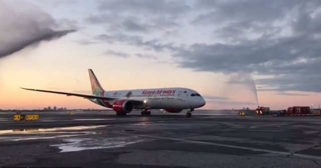 Kenya Airways' Maiden Direct Flight to the US Lands at the JFK International Airport in New York [VIDEO]