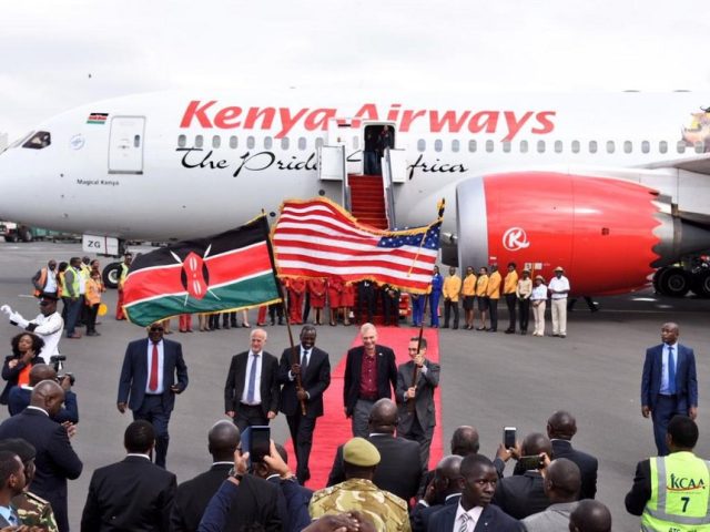 Kenya Airways' Return Direct Flight from New York Lands Safely at JKIA 