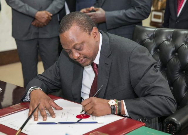 President Kenyatta Signs into Law Bill Making NYS a Corporate Entity