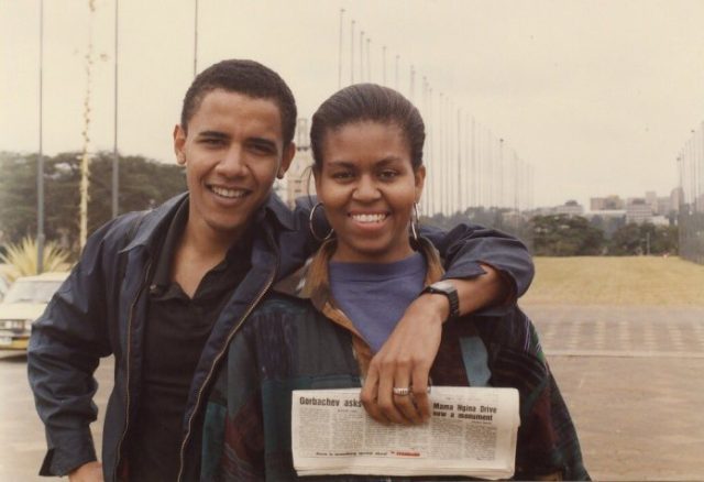 Former US President Barrack Obama Posts Photo Taken in Kenya in 1992 as He Wishes Michelle Happy Birthday