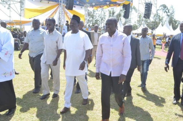 Raila, Deputy President William Ruto Share Podium amid Political Tensions