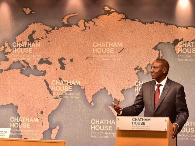 DP William Ruto Proposes Inclusion of Election Losers in Gov't during Speech at Chatham House