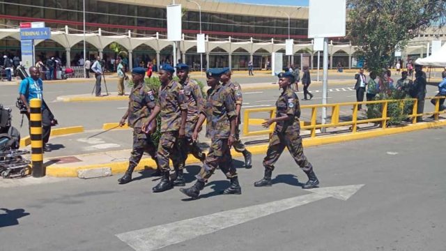 Operations Slowly Resume at JKIA as Military Officers Take Over