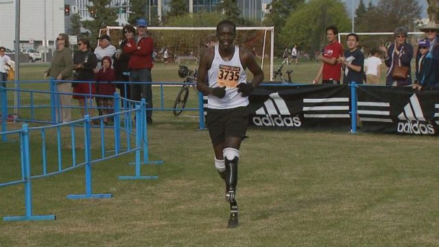 Kenyan-Born Runner who Lost His Legs to Frostbite in US Breaks Amputee Marathon Record in Boston