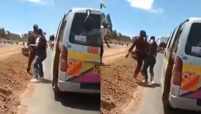 Video of Angry Kenyan Passengers Beating Up Matatu Driver, Tout for Endangering Their Lives Goes Viral