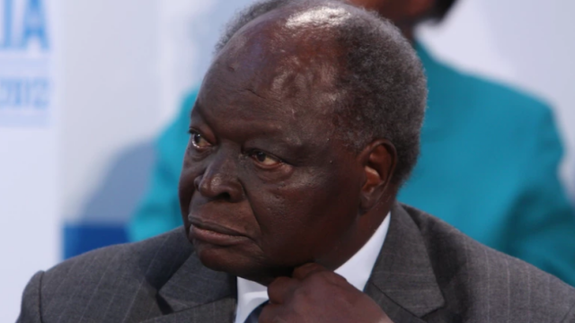 Retired President Mwai Kibaki Not Admitted to Hospital, Aide Says