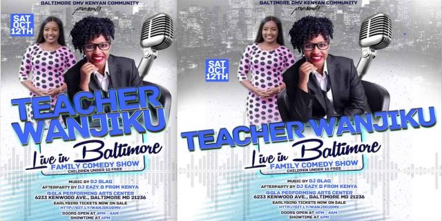 Comedian Teacher Wanjiku in Baltimore, MD Oct 12th for a Family-Friendly Show - Purchase Advance Tickets