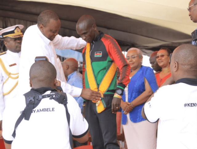 Eliud Kipchoge Thanks Uhuru after Receiving Highest Civilian Award