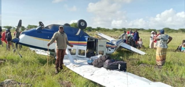 Light Aircraft Carrying Tourists Crash-Lands in Kajiado