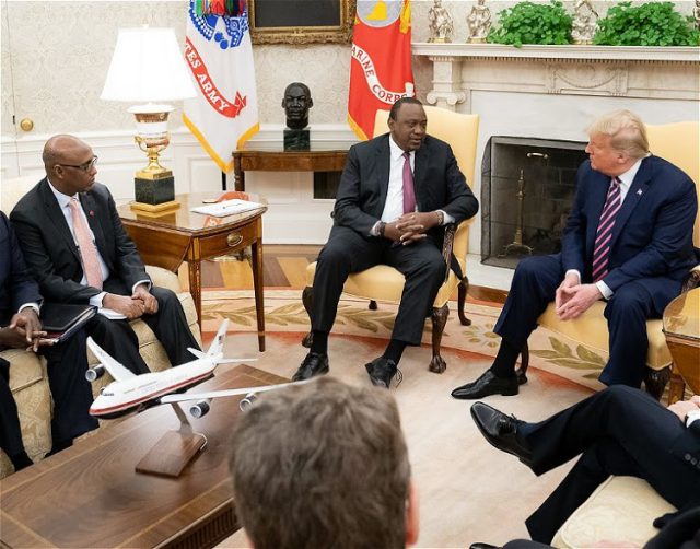 Uhuru Meets Trump at the White House 