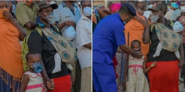 Kenyan Woman Who was Photographed Wearing Face Mask Made from Plastic Bottle Gifted Sh100,000