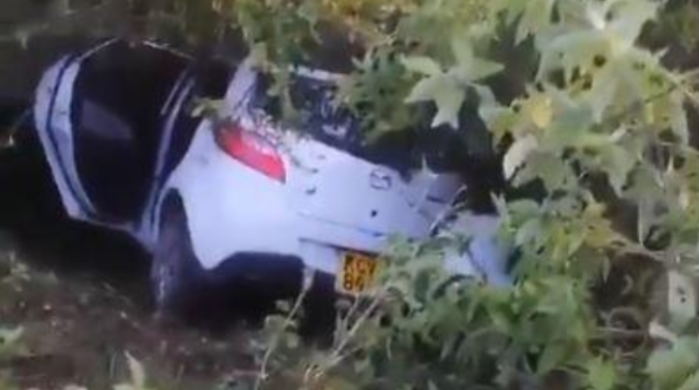 Shocking Video Shows Moment Car Slid Down Ngong Hills 