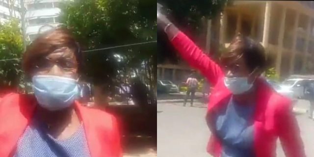 Woman Claiming to be CJ David Maraga's Baby Mama Causes Drama Outside Nairobi Court [VIDEO]