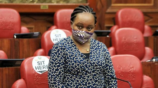 Ann Waiguru Pictured Playing Solitaire on Phone During Impeachment Hearing [PHOTOS]