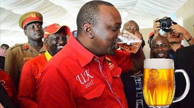 Uhuru Names His Favorite Kenyan-Made Beer Brand