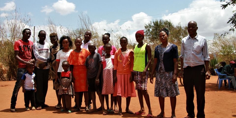 Some of Bedran's relatives from Makueni County