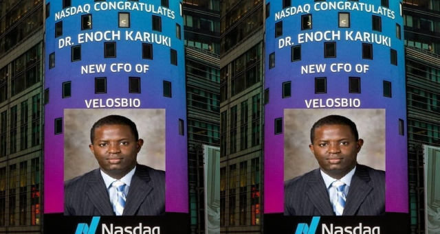 Kenya's Dr. Enoch Kariuki Honored by Nasdaq with NY Times Square Billboard 