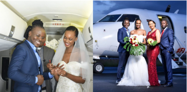 Kenyan Man Breaks the Internet as He Weds Lover Inside Moving Plane 