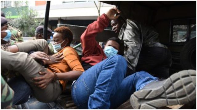 Four Kenyans Arrested During Protest over Uganda Elections 