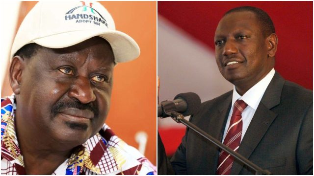 Ruto Sends Message to Raila After COVID-19 Diagnosis 