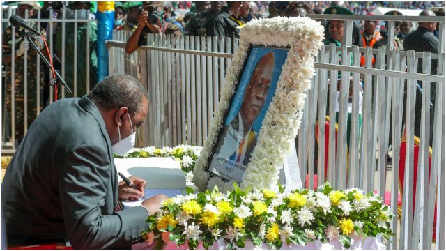 Uhuru Pauses Speech at Magufuli's Funeral Service in Honor of Muslim Prayer Call 