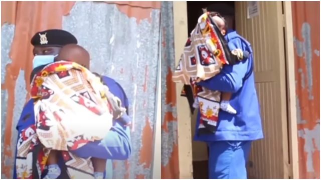 Policeman Praised for Babysitting for Teen Mother Sitting for KCPE Exam 