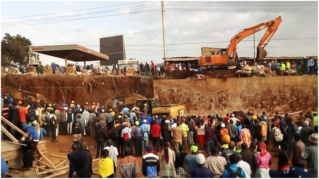 3 Injured After Flyover Under Construction Collapses in Nairobi 