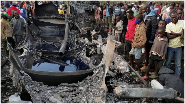 13 People Killed as Fuel Tanker Explodes along Kisumu-Busia Highway 