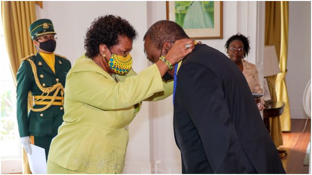 President Uhuru Kenyatta Awarded Barbados' Highest State Honor  