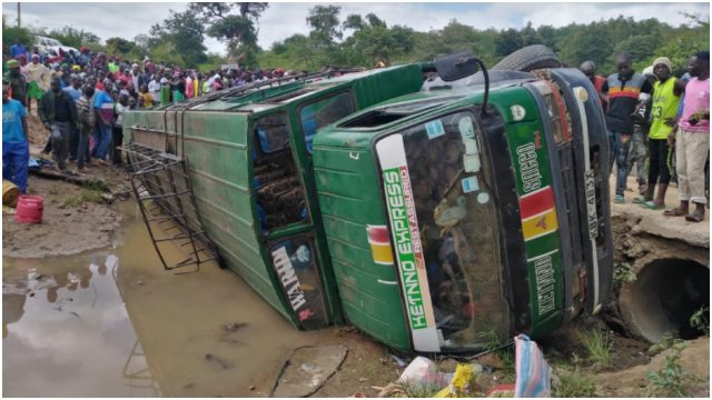 11 People Killed After Passenger Bus Plunges into a River in Embu 