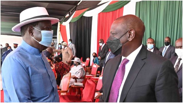 New Opinion Poll Places Raila Ahead of Ruto in the 2022 Presidential Race 