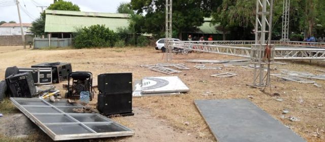 Youth Destroy Venue for Ruto's Political Meeting in Kilifi 