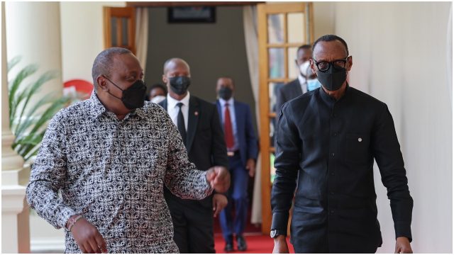 Uhuru Holds Talks with Rwanda President Paul Kagame in Nairobi