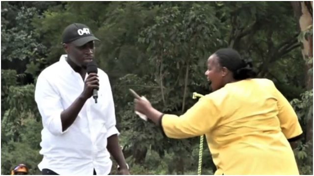 Drama as Senator Johnson Sakaja, Bishop Margaret Wanjiru Clash at a Nairobi Rally 