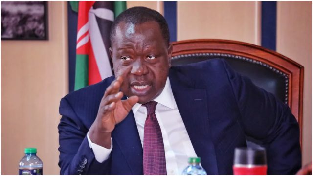 CS Matiang’i Says Attack On Raila’s Chopper was Planned and Funded