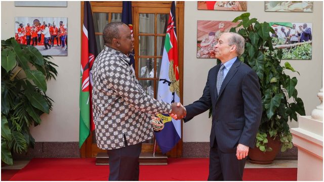 US Billionaire Businessman Fisk Johnson Pays a Courtesy Call on President Uhuru 