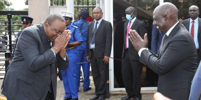 President Uhuru Avoids a Handshake with Ruto at Parliament 