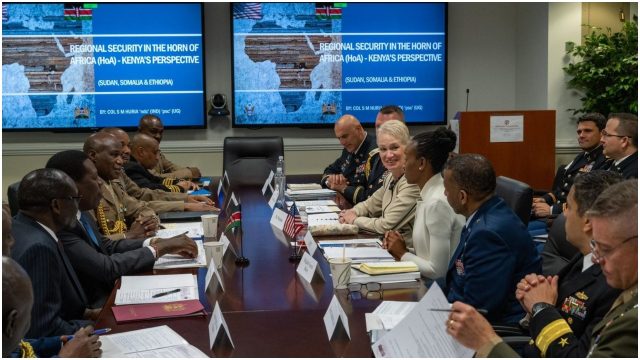 Kenya, US Defense Chiefs Hold Bilateral Talks at the Pentagon